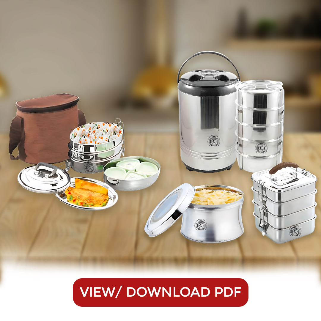 Latest Catalogue Of Plain Tiffin