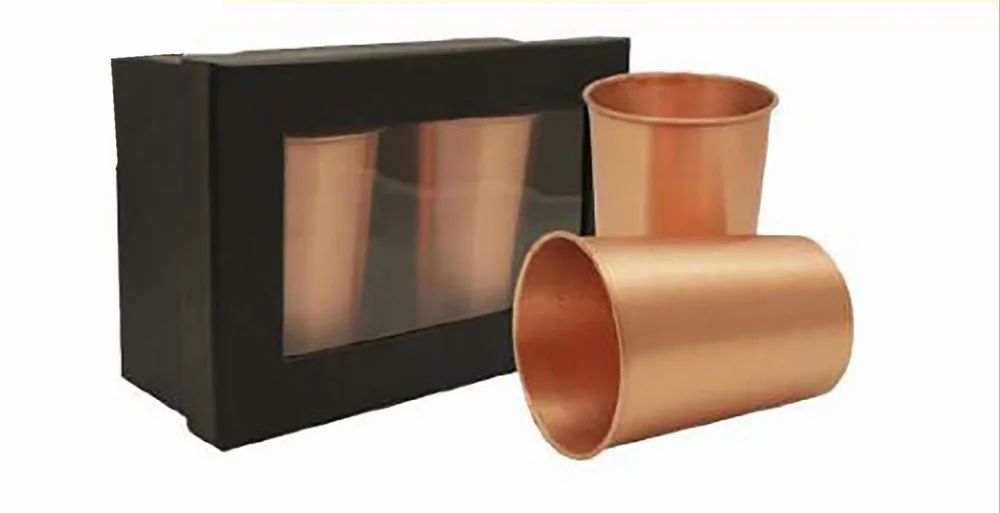 Copper Plain Glass Set