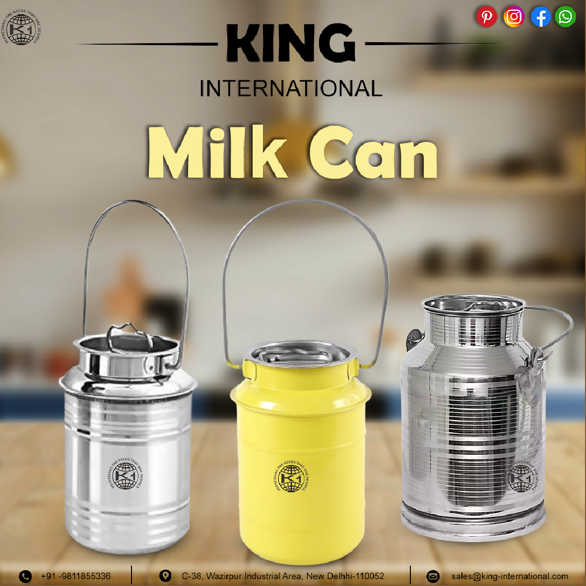 Steel Milk Cans
