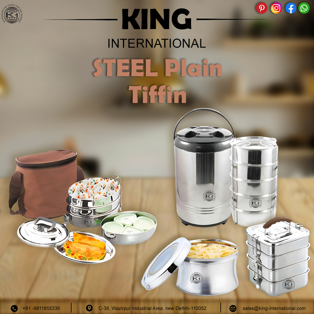 Steel Plain Tiffin